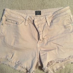 Just black khaki denim cut off shorts size 28